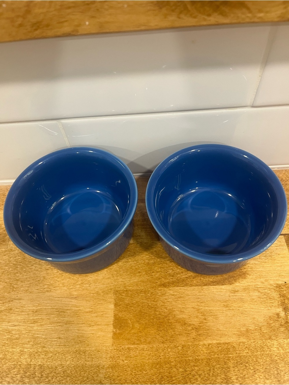 Fiestaware Blue Ramekin Set (2) - Picture 2 of 4